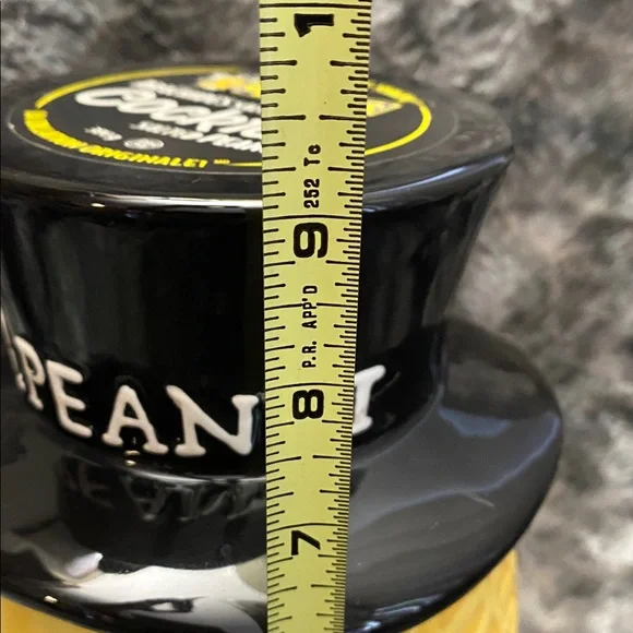 Mr. Peanut Ceramic Cookie Jar - Yellow & Black - Picture 15 of 16